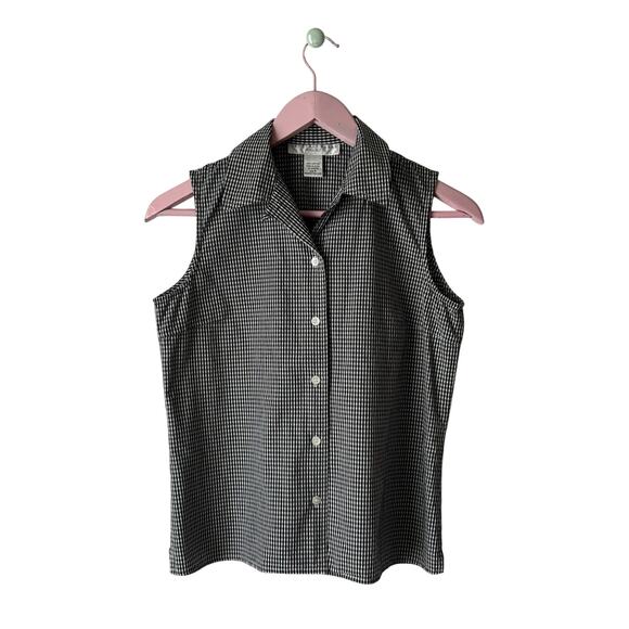 GEOFFREY BEENE SPORT Vintage Gingham Tank Top - Picture 1 of 4